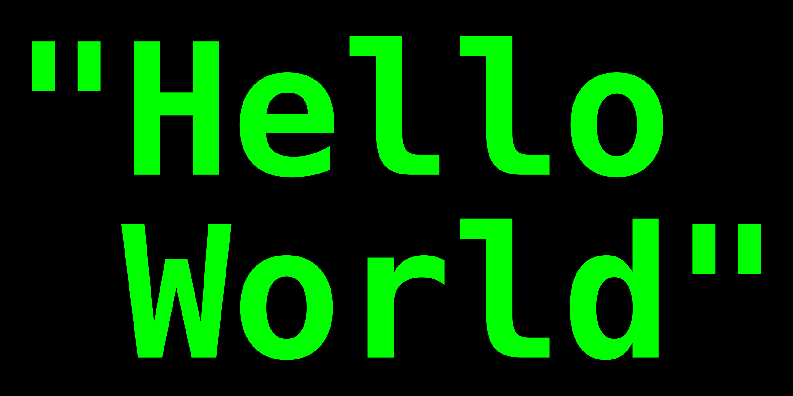 hello world